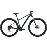 Cube Aim Pro Hardtail Mountain Bike 2022 Grey/Flash yellow