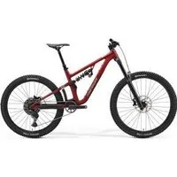 Merida One-Sixty FR 400 Mullet Mountain Bike 2025 X-Long - Silk Dark Red/Grey/Black