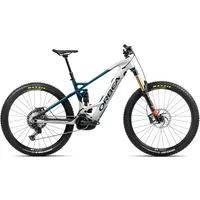 Orbea Wild FS M-Team Electric Mountain Bike 2022 Silver/Green