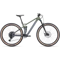 Cube Stereo 120 HPC TM Mountain Bike 2022 Grey/Olive