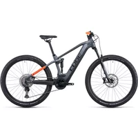 Cube Stereo Hybrid 120 Pro 625 Electric Mountain Bike 2022 Grey/Orange