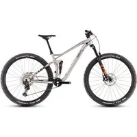 Cube Stereo One22 Race Full Suspension Mountain Bike - 2025 - Raw Metal / Black