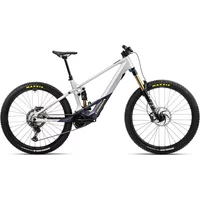 Orbea Wild M-Team Electric Mountain Bike 2023 Halo Silver/Tanzanite Carbon